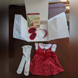 American Girl Bitty Baby Berry Brocade NIB Holiday Outfit